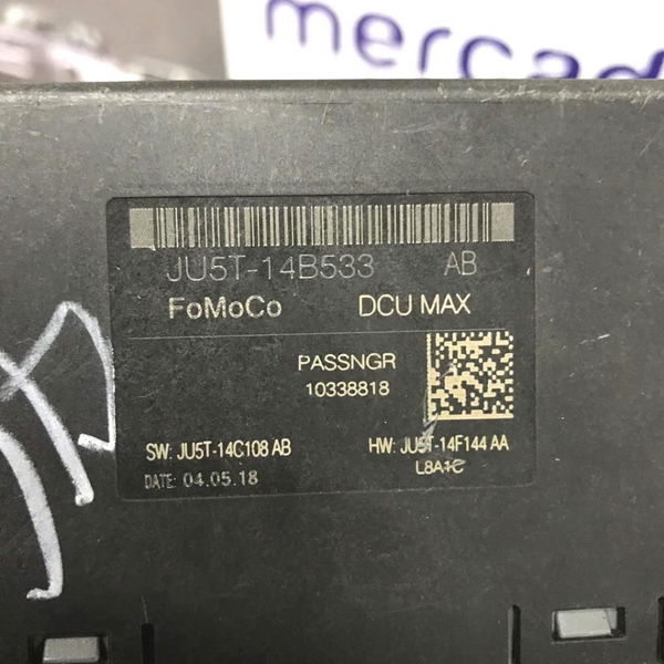 Módulo Central Porta Dianteira Direita Fusion 2.0 2017 2018 Nº Ju5t-14b533-ab