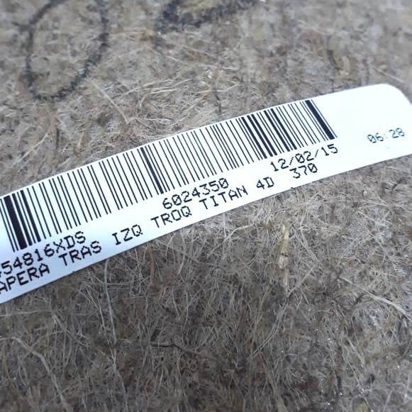 Forro Porta Traseiro Esquerdo Golf 1.4 Tsi 2014 2015 2016