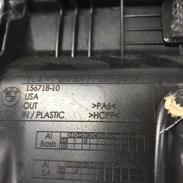 Acabamento Esquerdo Porta Malas Bmw X5 F15 2015 2016 7284305