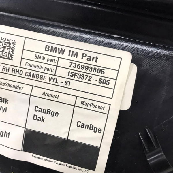 Forro Porta Dianteira Direita Bmw X5 F15 35i 2015 2016