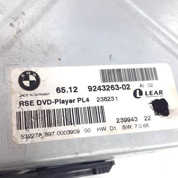 Leitor Dvd Player Traseiro Bmw X6 3.0 35i 2013 2014 9243263