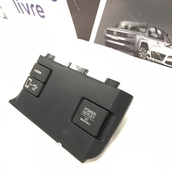 Moldura Entrada Usb Hdmi Tomada 12v Honda Civic G10 2017 18