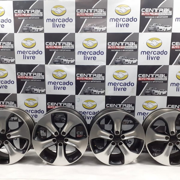 Jogo Rodas 18 Jeep Compass 2019 Sensor Pressão Detalhe Vendi Prata