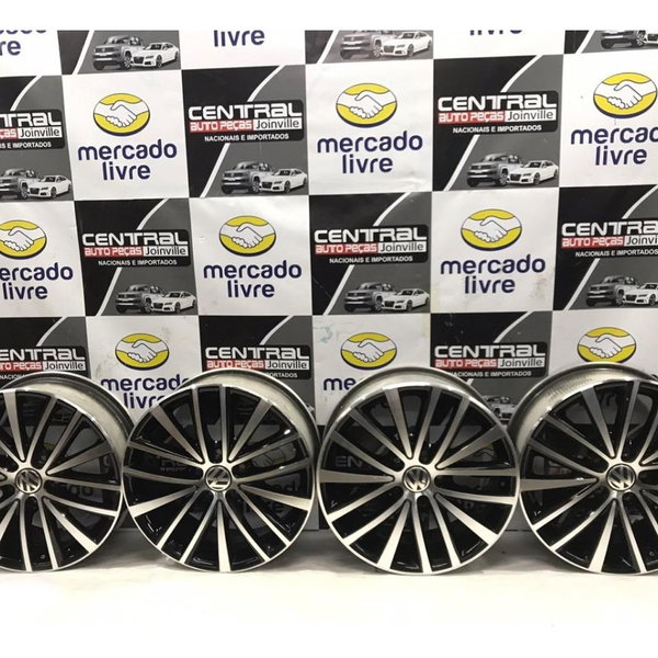 Jogo Roda Aro Liga Leve R17 Jetta 2.0 Tsi 211cv 2013 2014  Prateado