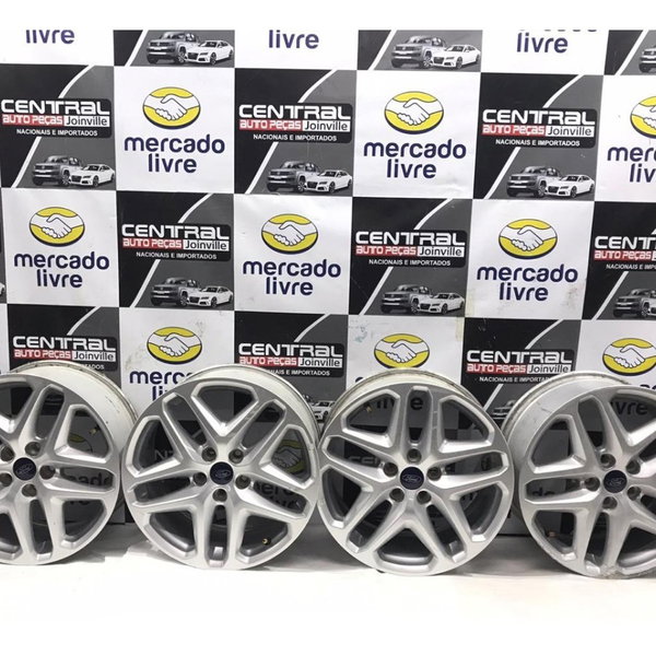 Jogo Roda Aro Liga Leve R17 Ford Fusion Sel 2013 2014 2015 Prata