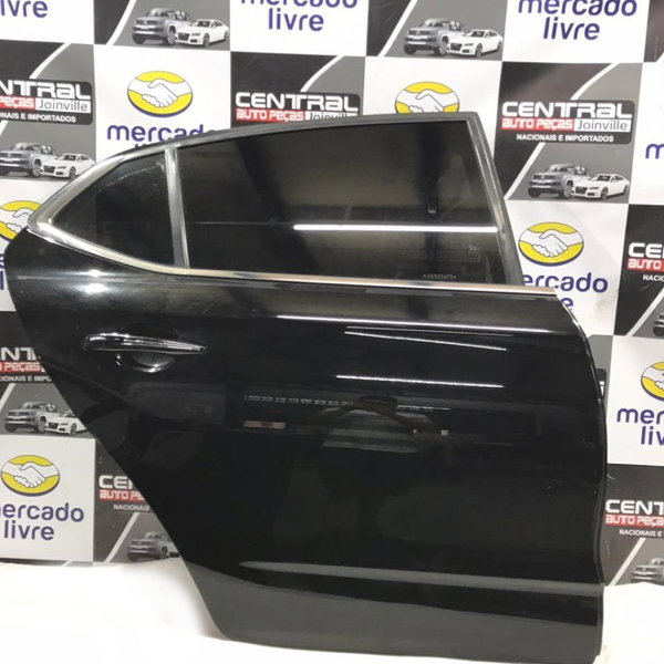 Porta Traseira Direita C/ Vidro E Acessórios C4 Lounge 2018 Traseira Direita Preto