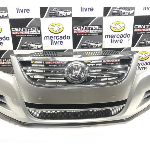Parachoque Dianteiro Completo Tiguan 09 2010 2011 C/ Detalhe Prateado
