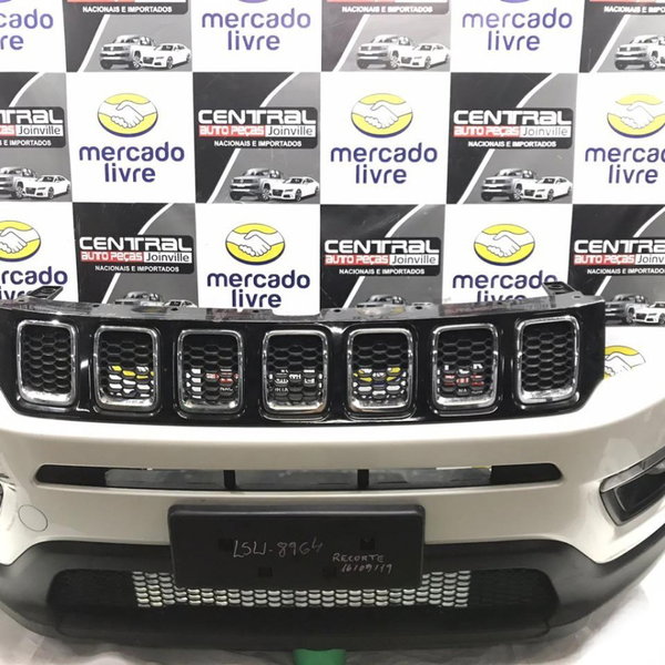Parachoque Dianteiro Completo Jeep Compass Flex 2016 2017 Branco