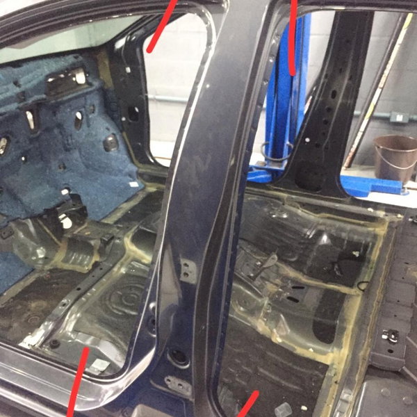 Coluna T Central Porta Esquerda Honda City 2015 2016 2017