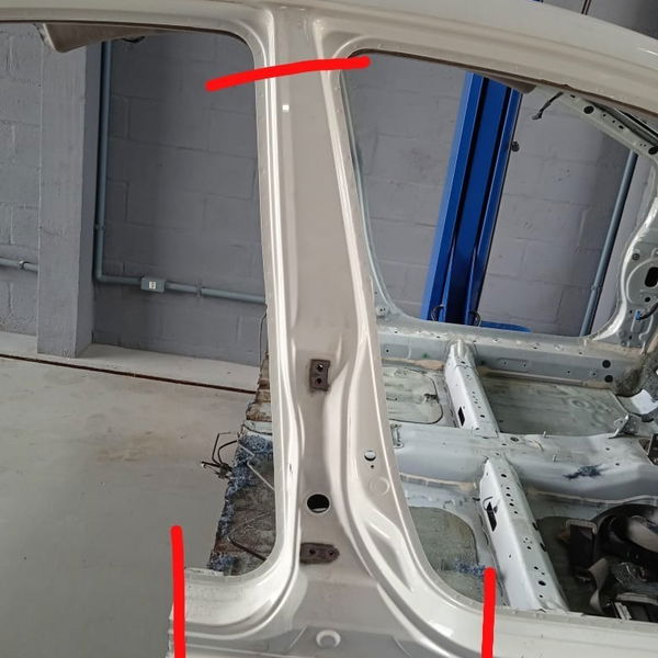 Coluna T Central Porta Direita Honda Civic 2013 2014 2015