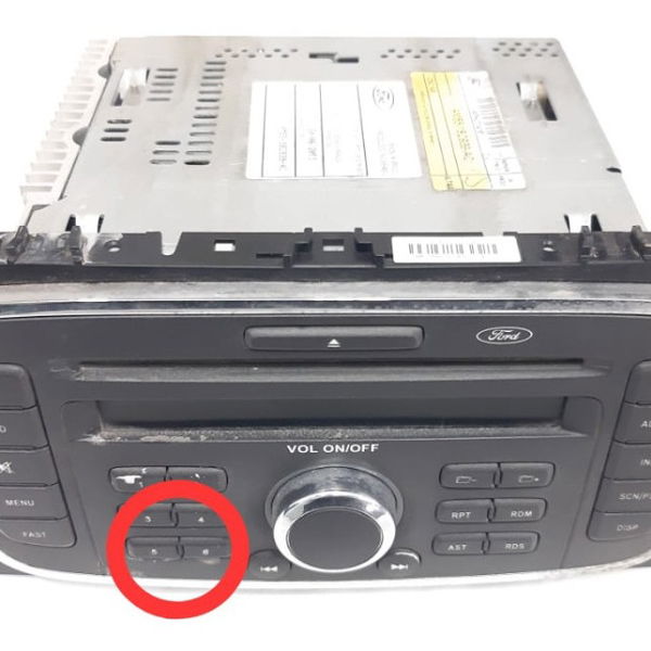 Radio Cd Player Multimidia  Ford Focus 2012 Detalhe