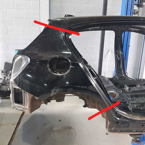 Folha Lateral Traseira Direita Bmw 120i 2016