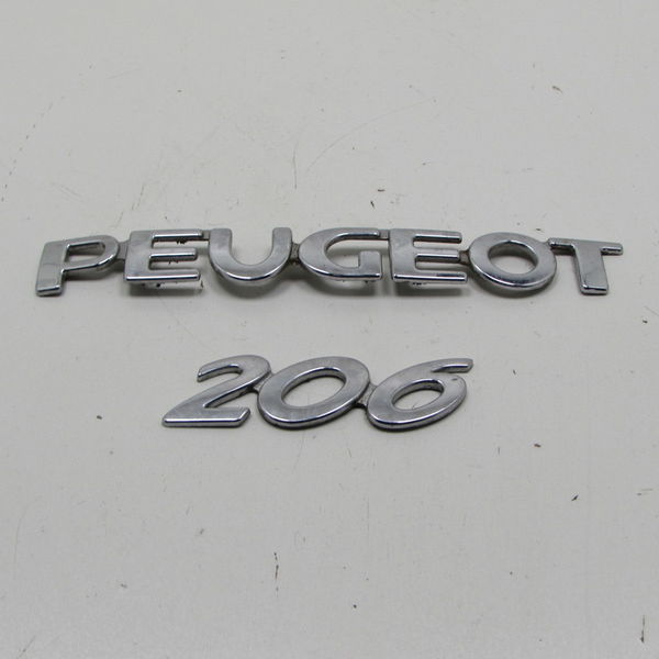 Logo Escrita Da Tampa Traseira Peugeot 206 1.4 2004