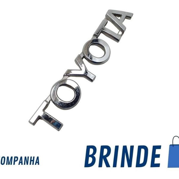 Emblema Escrita Logo Tampa Traseira Toyota Corolla Xei 2016