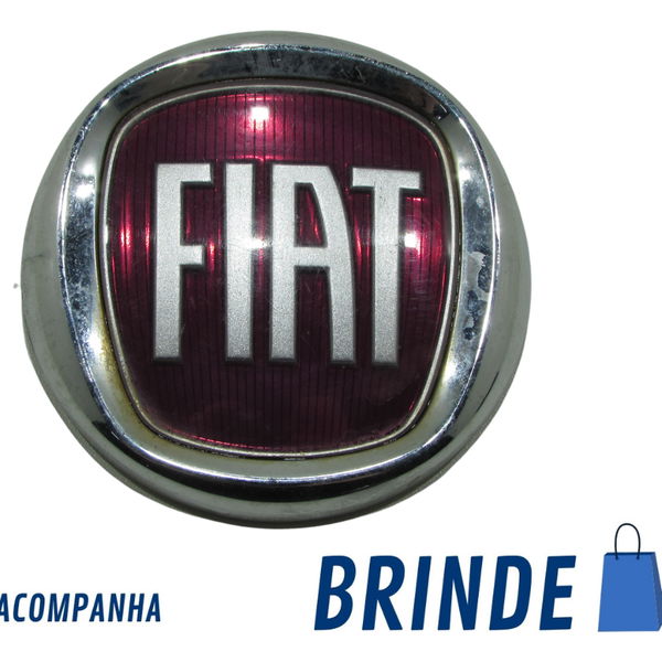 Emblema Logo Da Tampa Traseira Fiat Uno 1.0 2019