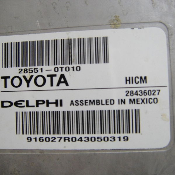 Modulo Rele De Bico Injetor Corolla 2.0 2015 28551-0t0101317