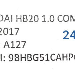 Puxador Do Capô Hyundai Hb20 1.0 2017 24744