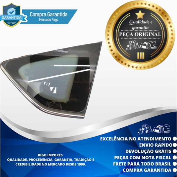 Vidro Fixo Traseiro Direito Com Detalhe Rav4 2.0 13/16 25147