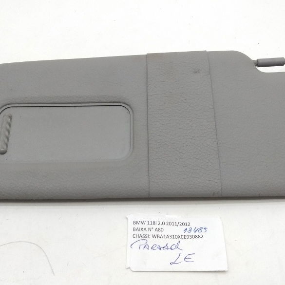 Para-sol Lado Esquerdo Bmw 118i 2012/ 13485