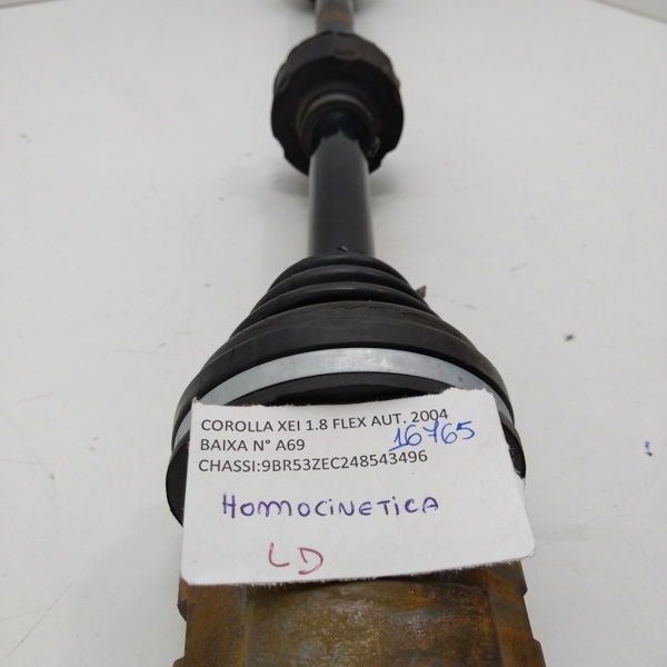 Homocinética Lado Direito Corolla Xei 1.8 2004 16765