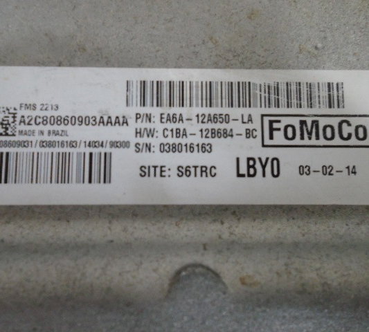 Modulo De Injeçao Ford New Fiesta 2014