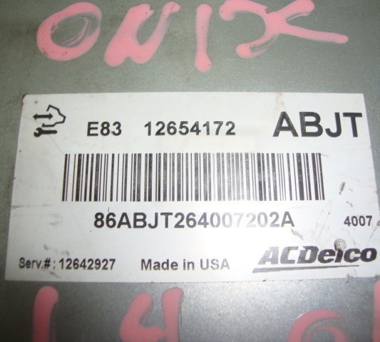 Modulo De Injeção Gm Onix Agile Montana 1.4 2014