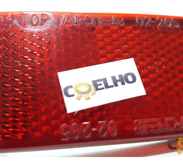 Refletor Olho De Gato Lado Esquerda Toyota Corolla 2014 Vermelho