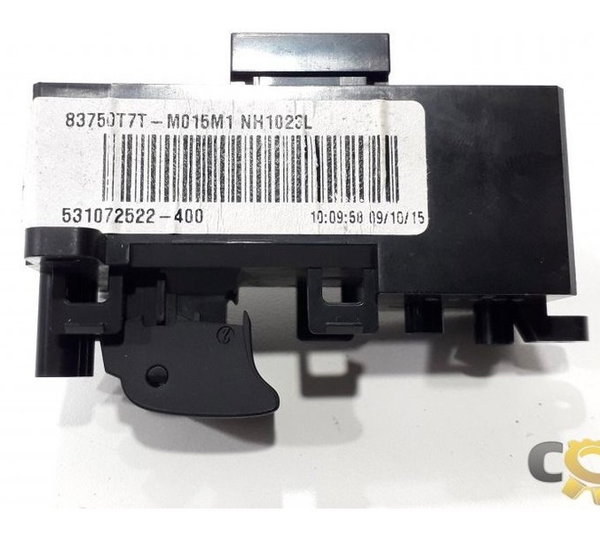 Botão Vidro Elétrico Traseiro Esquerdo Honda Hrv 2016