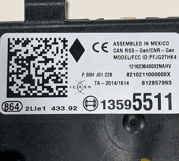 Módulo Keyless Cruze 1.4 Turbo Ltz 16/17 (2762)