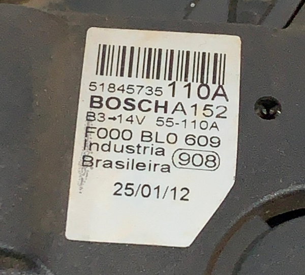 Alternador Palio Trekking 1.6 16v Flex 2012 (3507)