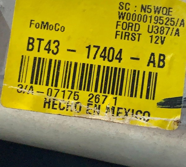 Motor Limpador Tampa Traseira Ford Edge 2011 (3785)