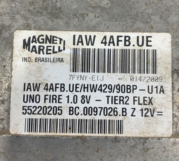 Módulo Injeção Uno 1.0 2009 Flex 55220205