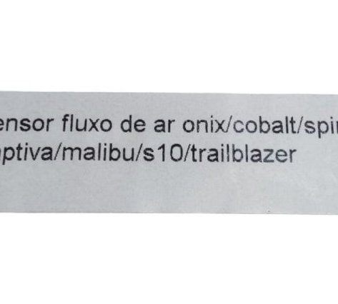 Sensor Fluxo Ar Onix Prisma Cobalt Spin 1.4 1.8