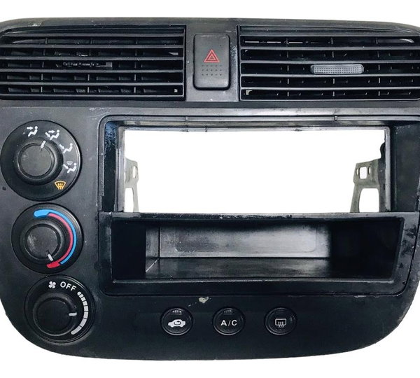 Moldura Painel Comando De Ar C/difusores Honda Civic 13/2015