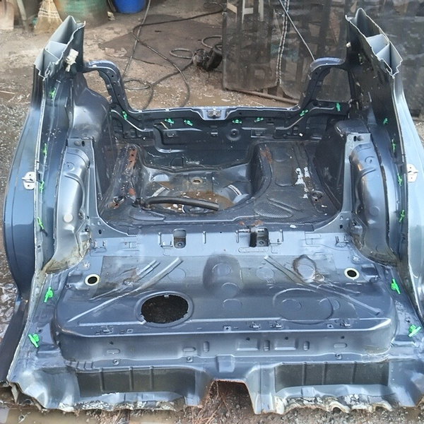 Traseira Baixa Vw Golf Sapao 2004 Azul