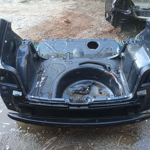 Traseira Baixa Vw Golf Sapao 2004 Azul