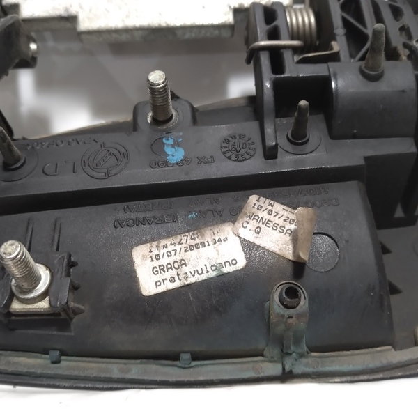 Maçaneta Externa Porta Traseira Direita Fiat Punto 2009 Preto