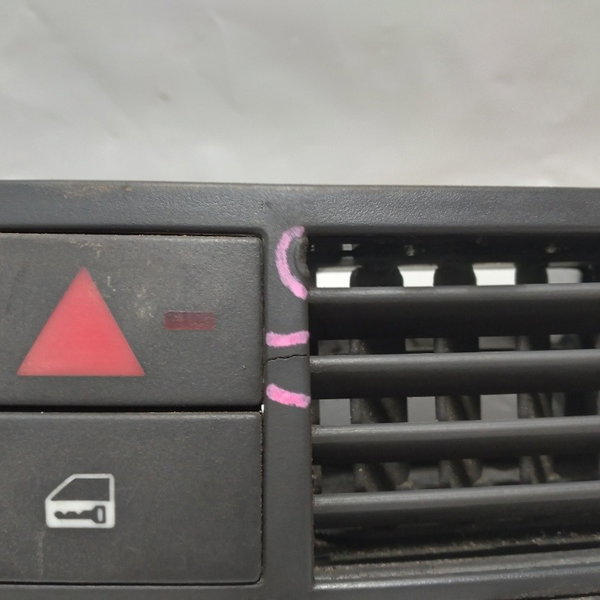 Difusor Central Botão Alerta Gm Meriva 2006