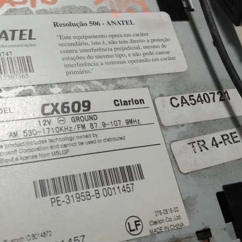 Radio Som Original Mitsubishi Pajero Tr4 Com Bluetooth 2010