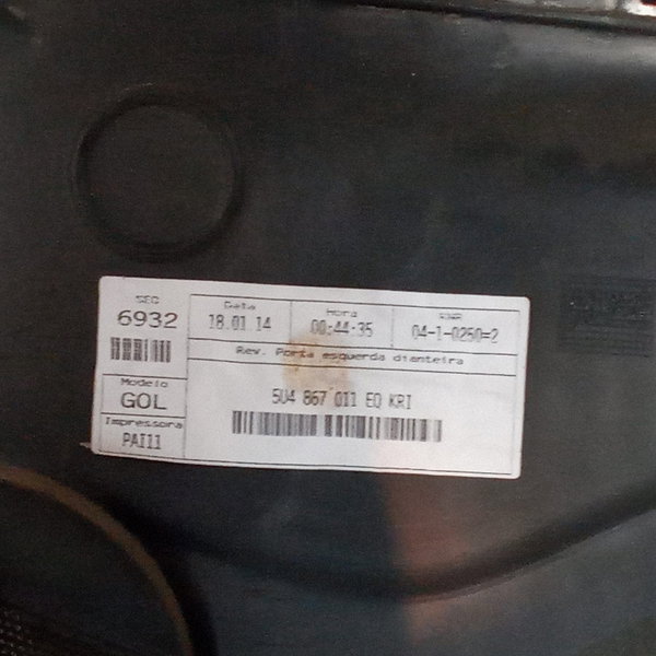 Forro Porta Vw Gol G6/voyage 2008 Dianteira L. Esquerdo