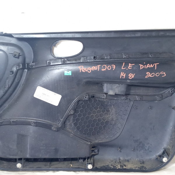 Forro Porta Peugeot 207 2009 Dianteiro L. Esquerdo