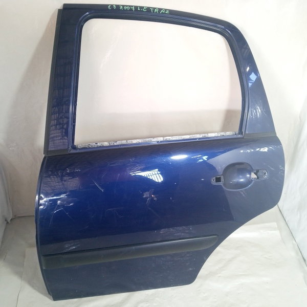 Porta Traseira L. Esquerdo Citroen C3 2007  Traseira Esquerdo Azul