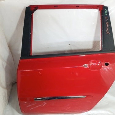 Porta Fiat Stilo 2008 1.8 8v Esquerdo Traseira Traseira Esquerdo Vermelho