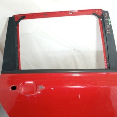 Porta Fiat Stilo 2008 Direito 1.8 Traseiro Traseira Direito Vermelho