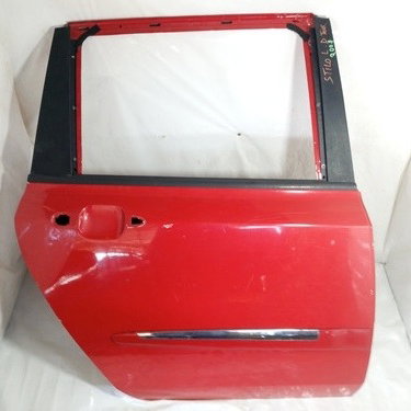 Porta Fiat Stilo 2008 Direito 1.8 Traseiro Traseira Direito Vermelho