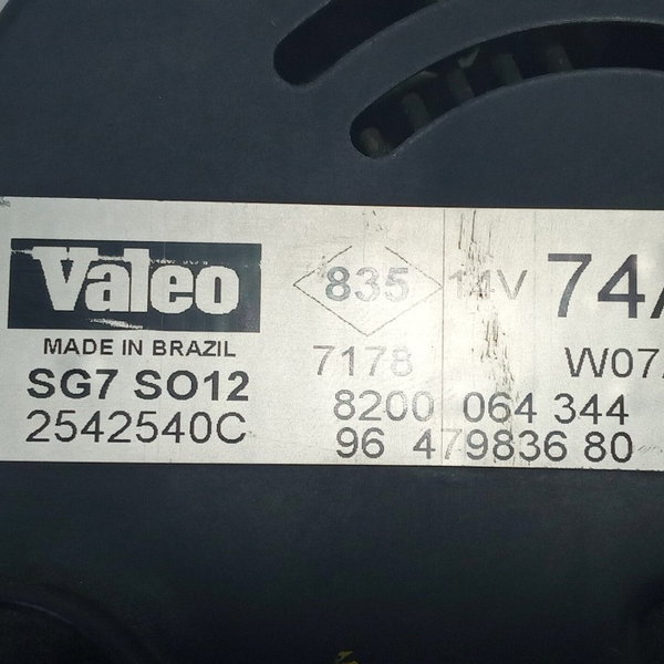 Alternador Peugeot 206 2005 74a