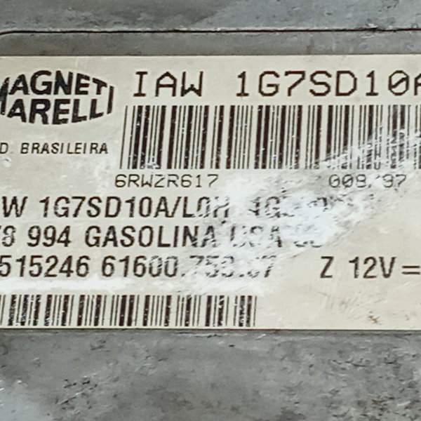 Modulo Injeção  Fiat Palio 1999 1.0 Iaw1g7sd10a
