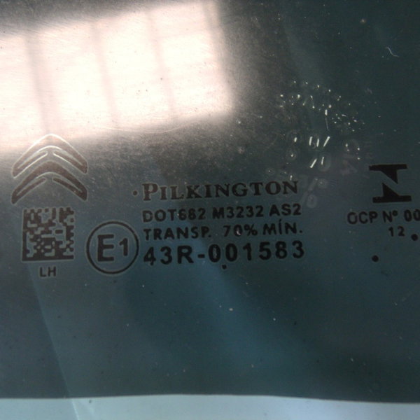 Vidro Porta Traseiro Esquerdo Citroen C3 2013