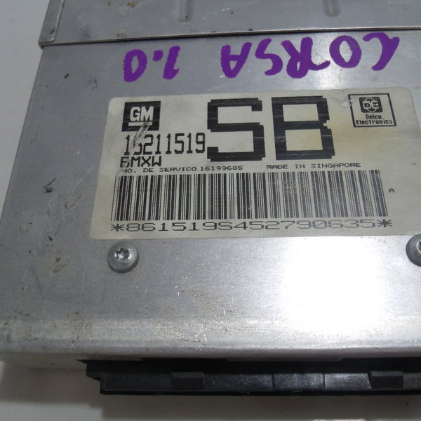 Modulo Injeção Gm Corsa 1.0 8v 1996 16211519sb