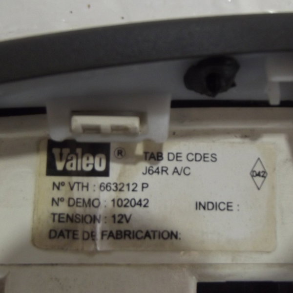 Comando Ar Condicionado Com Moldura Renault Scenic 2001